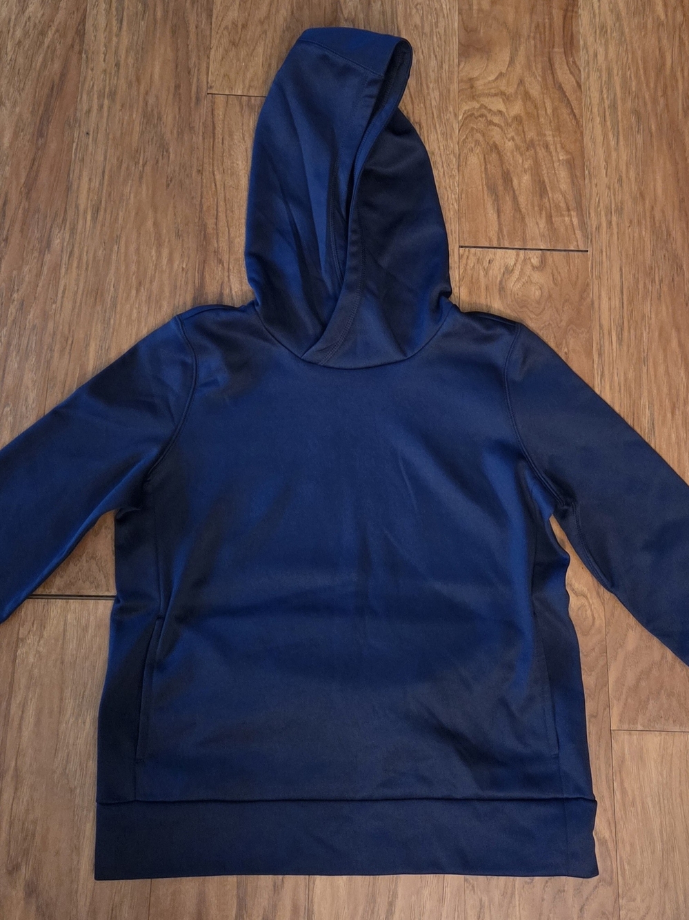 Blank Nike Navy Hooded Pullover Sweatshirt
